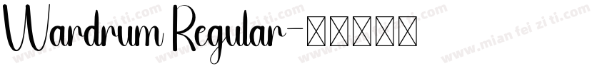 Wardrum Regular字体转换